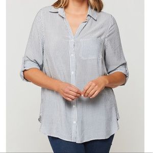Striped Button Down Top